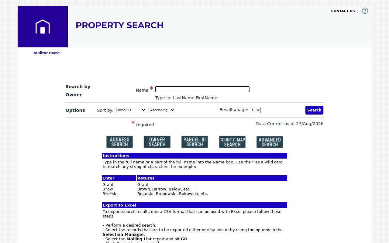 Union Township residents directory Clermont Auditor owner search