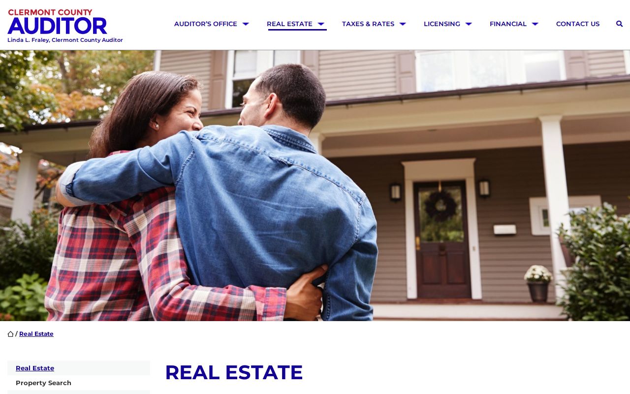 Union Township ZIP code Clermont Auditor real estate search